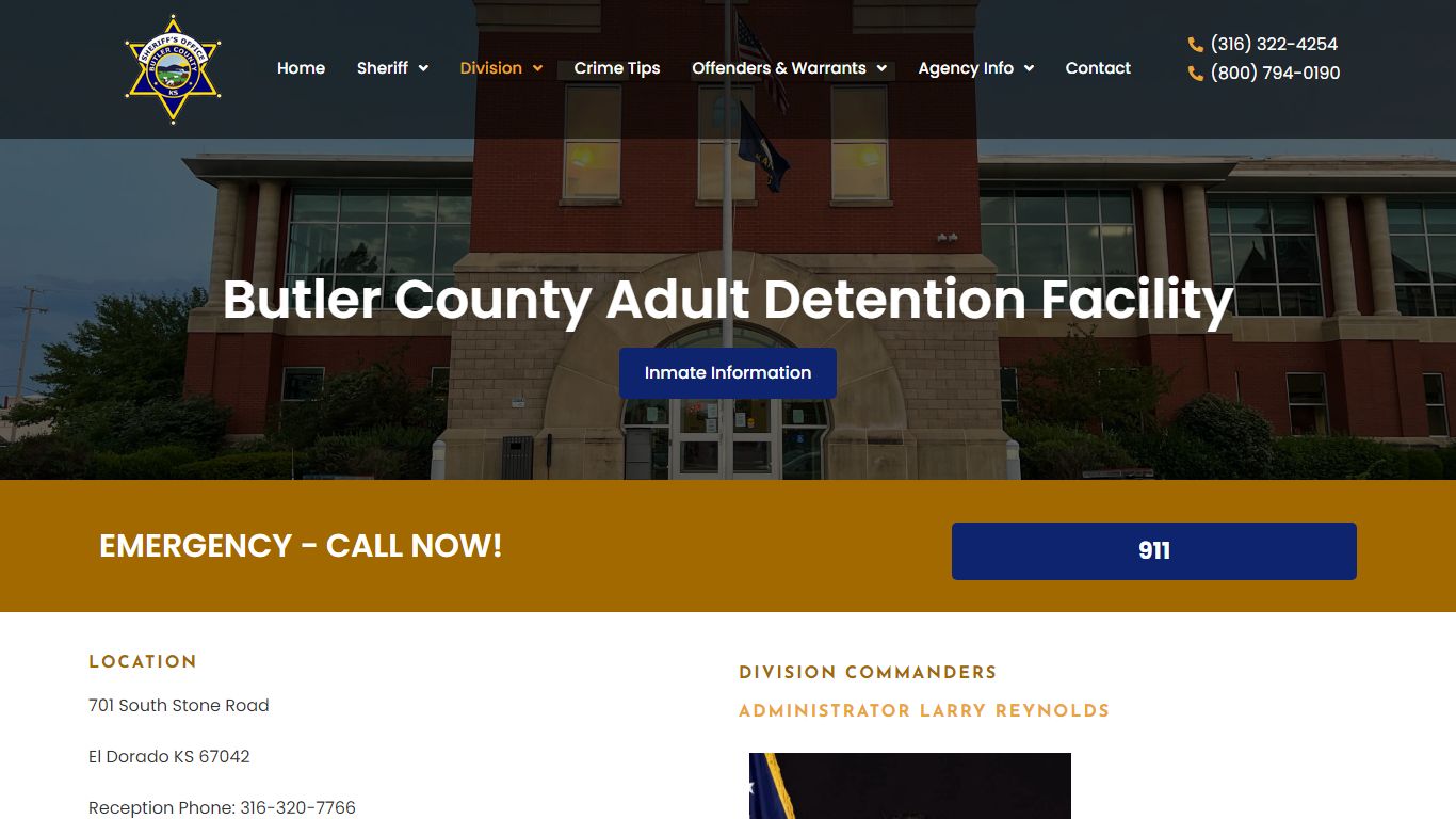 Butler County Sheriff | Detention Division