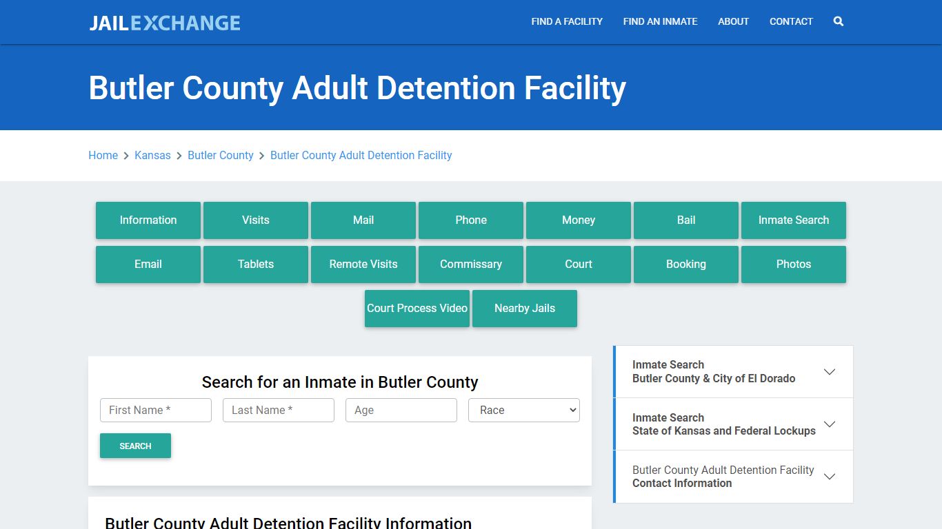 Butler County Adult Detention Facility - Jail Exchange